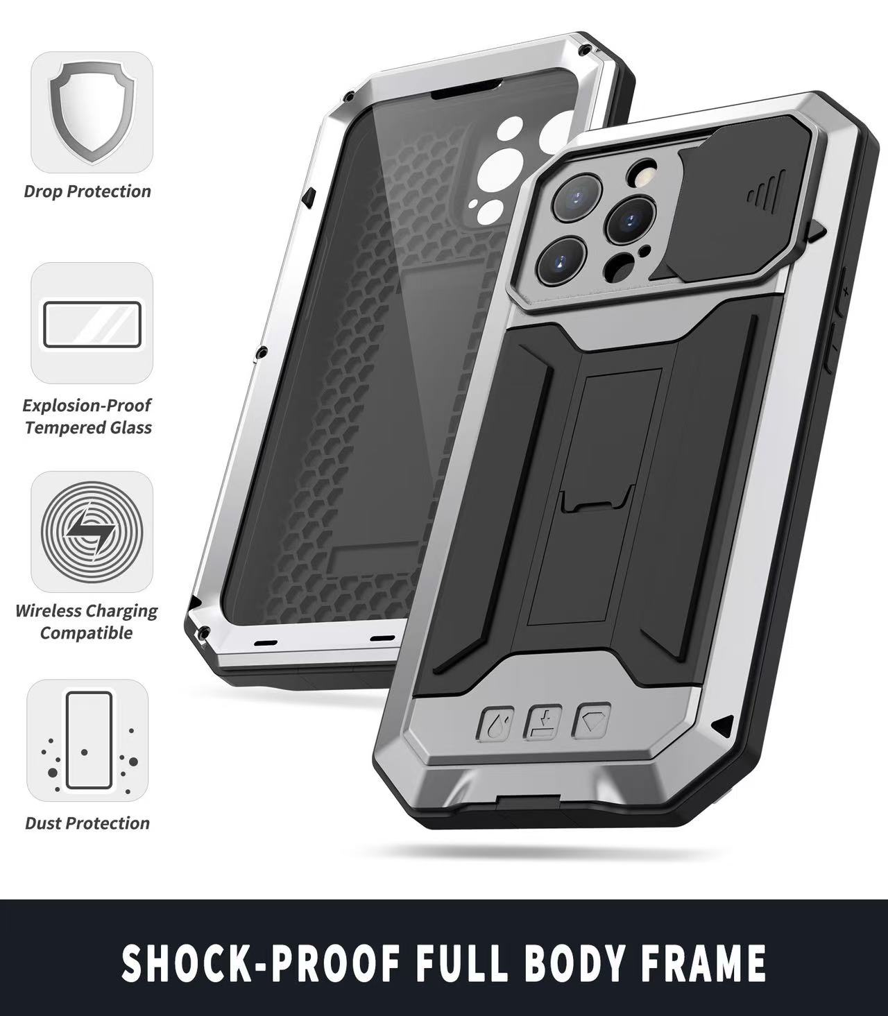 เคสโลหะแบบทหารสำหรับ iPhone 14 - Heavy Equipment Bucket บทวิจารณ์และราคา